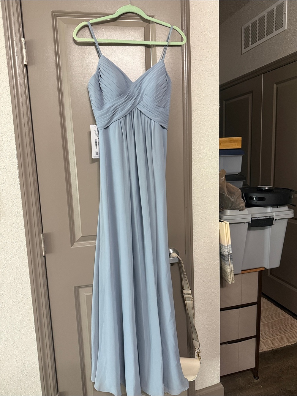 Azazie Light Blue Dress